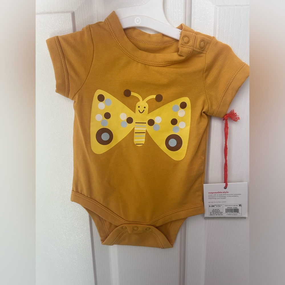 Christian Robinson baby butterfly onesie